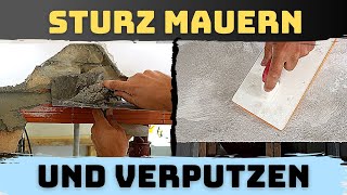 Sturz einmauern Türsturz verputzen amp Fensterbank aufmauern  Durchreiche selber machen Teil 3 [upl. by Belford918]