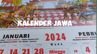 KALENDER quot JAWA quot TAHUN 2024 Lengkap Hari Baik dan Hari Tidak Baik [upl. by Dusza]