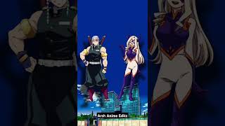 Who is strongest  Demon Slayer Vs My Hero Academica shorts [upl. by Aivatra]