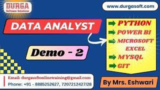 DATA ANALYST tutorials  Demo  2  by Mrs Eshwari On 06112024 10AM IST [upl. by Sseb]