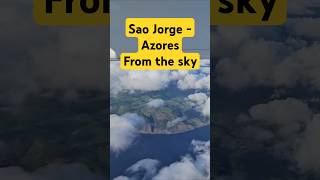 Sao Jorge  Azores from the sky  SATA Air Acores [upl. by Ennaeirb]