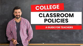 College Prof Start Your Semester with These Policies [upl. by Rebak]