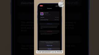 How To Clear Messenger Cache On iPhone [upl. by Xenos974]