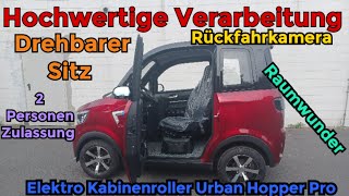 Innenraum Elektro Kabinenroller Urban Hopper Pro [upl. by Ettevahs]