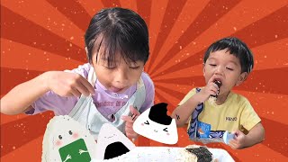 best onigiri by kids easy recipe for quick kidfriendly dinner [upl. by Bourn781]