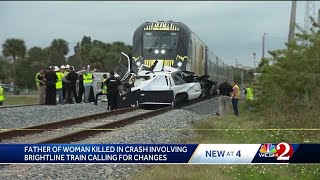 Father pleads for more safety measures after daughter dies in Melbourne Brightline train crash [upl. by Rothenberg]