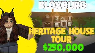 Heritage House 910⭐ Full House Tour  250k Bloxburg Prebuilt House [upl. by Tobi]