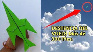 Como Hacer un Avion de Papel que vuela mucho  Avion en papier [upl. by Darla]