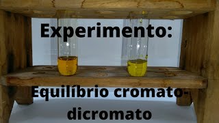 EXPERIMENTO DESLOCAMENTO DE EQUILÍBRIO  CROMATO E DICROMATO  PROF UALLISSON [upl. by Lamrouex305]