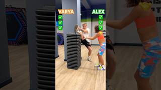 🌪️ VARYA vs ALEX varya foryou challenge shorts gym [upl. by Droflim]