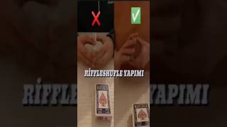 Riffle Shuffle Nasıl yapılır Bicycle cards İskambil Kartı Maverick inceleme videosu 2 magic [upl. by Anitrak]