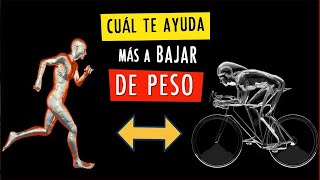 ¿Cuál QUEMA MÁS CALORÍAS 🔥 CORRER vs BICICLETA [upl. by Danielson700]