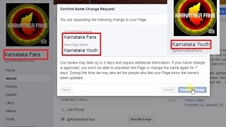 How to Change Facebook Page Name after 1000 likes  100 Working [upl. by Sera]