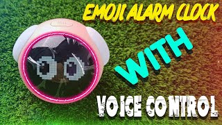 Emoji Alarm Clock With Voice Control  Display Clock  uptowntech [upl. by Amapuna]