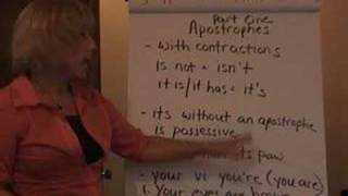 Apostrophes  Part 1b  with Contractions [upl. by Aiouqahs]