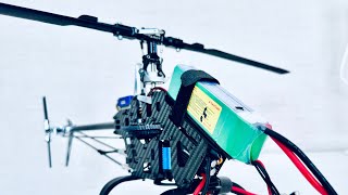 Helicopter RC Size 450 Test hovering with blade scale [upl. by Laikeze]