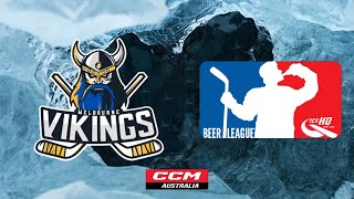 Vikings vs Blake St Bullies  Div 3  23rd April  IceHQ Beer League ice hockey [upl. by Phare805]