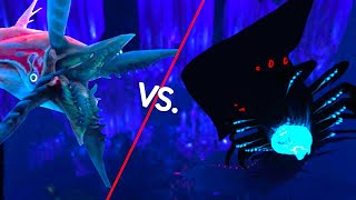 Chelicerate VS Shadow leviathan in Subnautica Below Zero [upl. by Nnail]