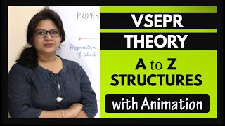 VSEPR Throry AZ structures with animation  Tricks [upl. by Ijic104]