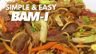 Super Easy Pancit Bami Recipe  StirFried Noodles  Pansit Bisaya [upl. by Karney]