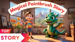 Maxs Magical Paintbrush Storykids storyStory for childrens story cartoon [upl. by Adnwahsor686]