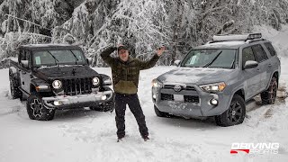 2021 Toyota 4Runner amp Jeep Gladiator Diesel OffRoad Snow Adventure [upl. by Noxin]