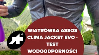 Kurtka męska wiatrówka Assos Clima Jacket EVO  krój najważniejsze cechy przeznaczenie [upl. by Durgy]