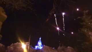 Wishes Fireworks at Disney Worlds Magic Kingdom in front of Belle and Beasts Castle [upl. by Llecrad]