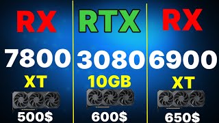 RX 7800 XT VS RX 6900 XT VS RTX 4070 VS RTX 3080 VS RX 7900 XT 2K GAMING TEST [upl. by Trici441]