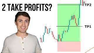 Forex Trading Strategy How to Use Multiple Take Profits 📈💭 [upl. by Ahsirtal208]