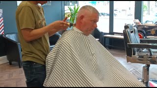 Haircut short and clean Buzz Cut using blade 05 faded to blade number 1 side and back [upl. by Rhyner]