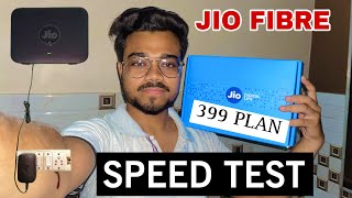 Jio fiber 399 plan speed test  jio fiber speed test  jio fiber speed test 30mbps  Shivam Sahani [upl. by Monarski907]