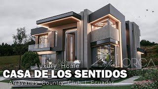 CASA DE LOS SENTIDOS  Increíble Casa en Country Club Ecuador  812 m2  Zafra  ORCA [upl. by Ahsenat]