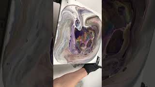 Crazy Galaxy Acrylic Pouring with 30 Colors shorts [upl. by Ajup140]