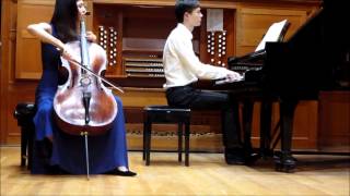 Brahms Cello Sonata No 2 in F Major 1st movement Yoon Kyung Cho [upl. by Htesil]