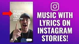 How to add Music amp Song Lyrics to Instagram Stories [upl. by Annal]