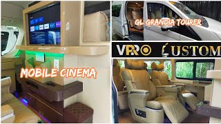 GL Grandia tourer  Mobile Home Cinema  Customized Artista Van by VPRO Custom Inc [upl. by Lachish]