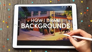 How I Draw Backgrounds [upl. by Nylyak]