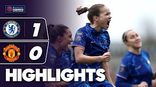 Reiten Goal Decides Close Game  Chelsea v Manchester United Highlights  Barclays WSL 202425 [upl. by Zerla544]