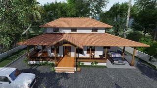 Naalukettu Veedu  Kerala Traditional Style Home 2100 sqft [upl. by Danieu]