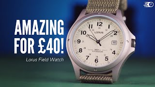 This Obscure Lorus Field Watch Will BLOW Your Socks Off Lorus RXD425L8 Review [upl. by Blockus]