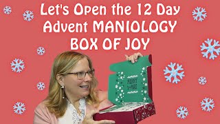 What does a 12 Day Advent Maniology BOX OF JOY Look Like [upl. by Aziul]