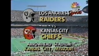 1989 Week 2  Raiders vs Chiefs [upl. by Carlile527]