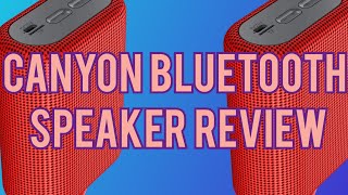 Canyon Bluetooth Speaker Review [upl. by Claudio]