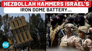 Hezbollah Stings Israel With 20 Rockets Targets Iron Dome Battery  Lebanon Ground Op  Gaza War [upl. by Aitnauq]