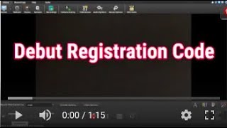 Debut Registration Code  Activate NCH Debut Video Capture Software 100 Free [upl. by Wildee]