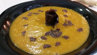 Crema de CALABAZA y ZANAHORIA con ALGA NORI [upl. by Nauwtna]