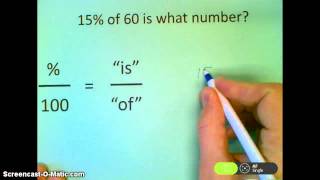 Solving Percent Problems ISOF [upl. by Hortense342]