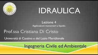 Idraulica Lezione n 4 [upl. by Caro532]