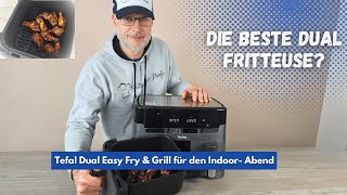 Tefal Dual Easy Fry Heißluftfritteuse im Test ✅  Die beste Doppelkammer Fritteuse [upl. by Ecinad]